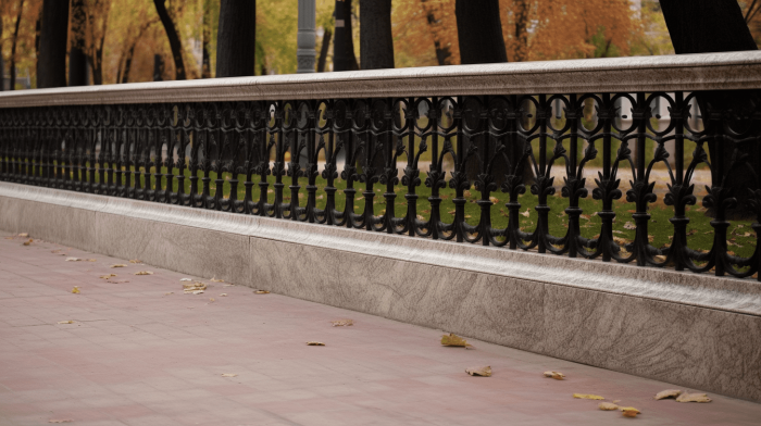 Ограда из гранита Ivory Brown (Айвори Браун)